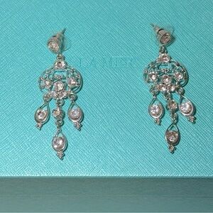 Vintage rhinestone earrings.